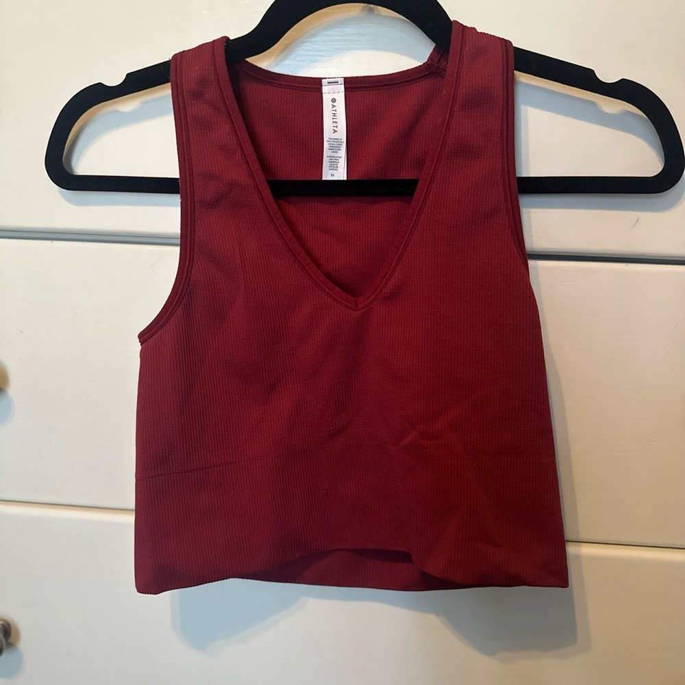Athleta cropped tank Size M
